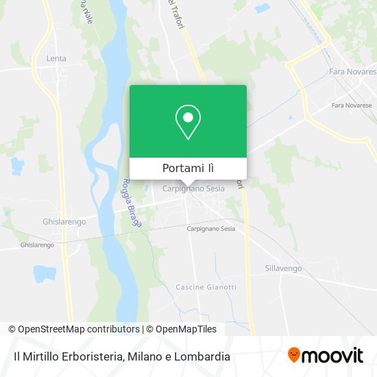 Mappa Il Mirtillo Erboristeria