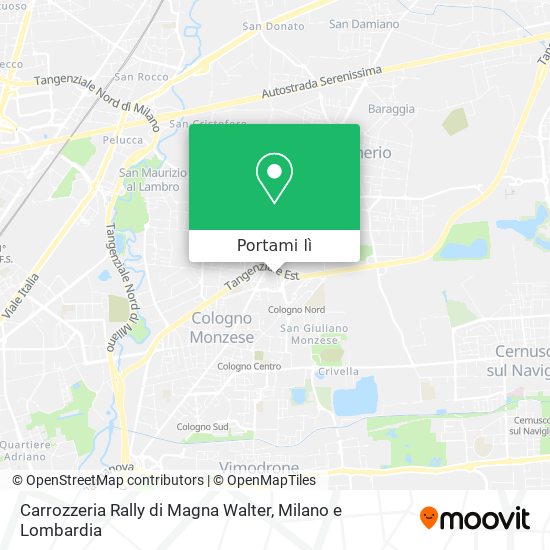 Mappa Carrozzeria Rally di Magna Walter