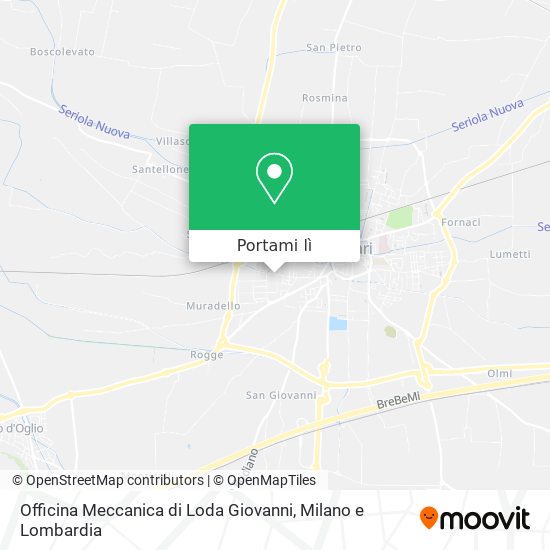 Mappa Officina Meccanica di Loda Giovanni