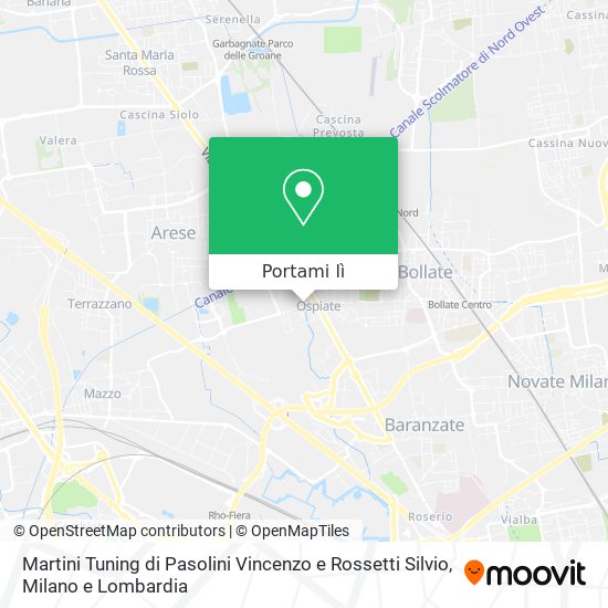 Mappa Martini Tuning di Pasolini Vincenzo e Rossetti Silvio