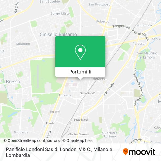 Mappa Panificio Londoni Sas di Londoni V.& C.