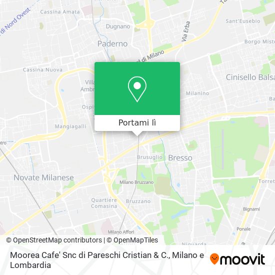 Mappa Moorea Cafe' Snc di Pareschi Cristian & C.