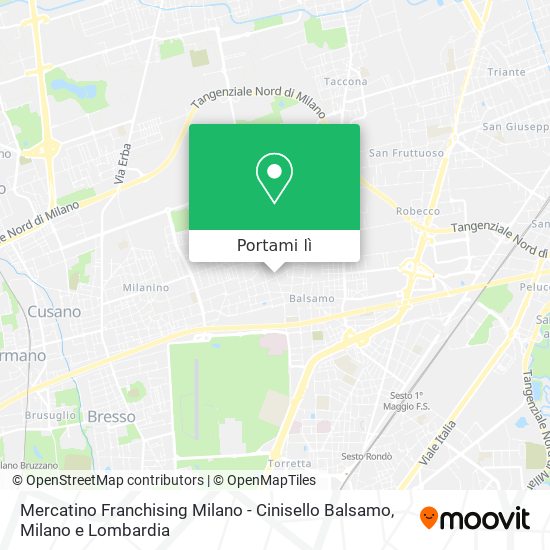 Mappa Mercatino Franchising Milano - Cinisello Balsamo