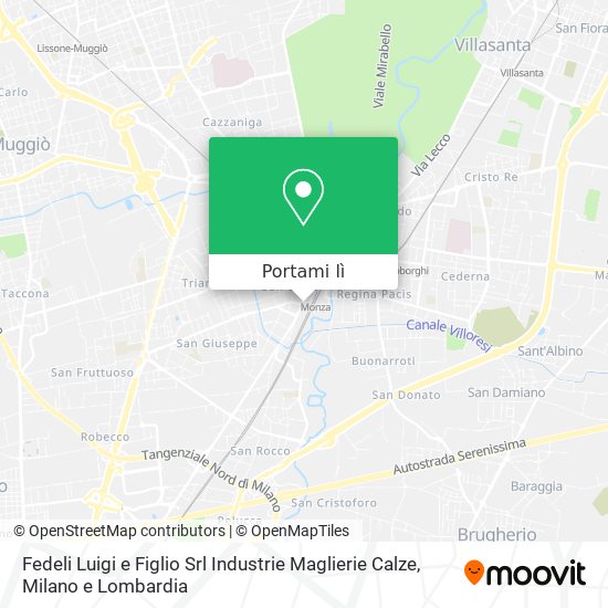 Mappa Fedeli Luigi e Figlio Srl Industrie Maglierie Calze