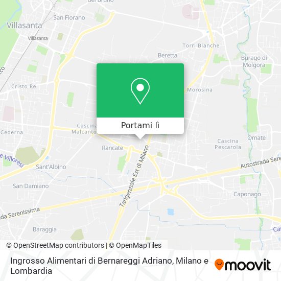 Mappa Ingrosso Alimentari di Bernareggi Adriano