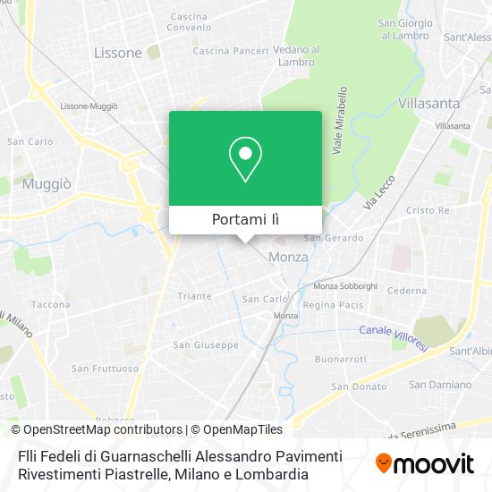 Mappa Flli Fedeli di Guarnaschelli Alessandro Pavimenti Rivestimenti Piastrelle