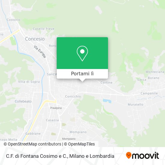 Mappa C.F. di Fontana Cosimo e C.