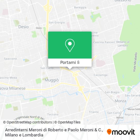 Mappa Arredinterni Meroni di Roberto e Paolo Meroni & C.