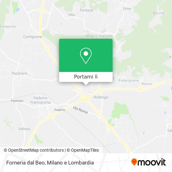 Mappa Forneria dal Beo