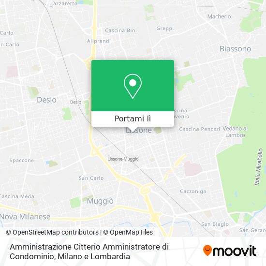 Mappa Amministrazione Citterio Amministratore di Condominio