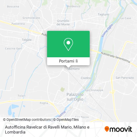 Mappa Autofficina Ravelcar di Ravelli Mario