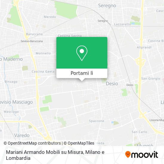 Mappa Mariani Armando Mobili su Misura
