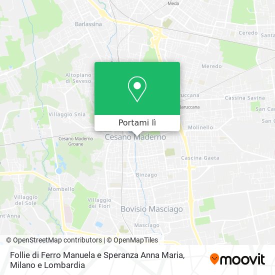 Mappa Follie di Ferro Manuela e Speranza Anna Maria