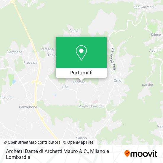 Mappa Archetti Dante di Archetti Mauro & C.