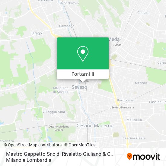 Mappa Mastro Geppetto Snc di Rivaletto Giuliano & C.