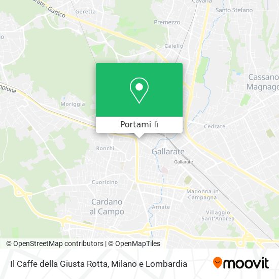 Mappa Il Caffe della Giusta Rotta