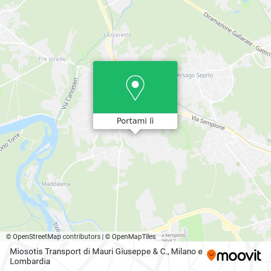 Mappa Miosotis Transport di Mauri Giuseppe & C.