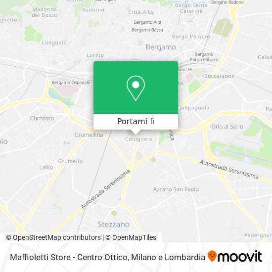 Mappa Maffioletti Store - Centro Ottico