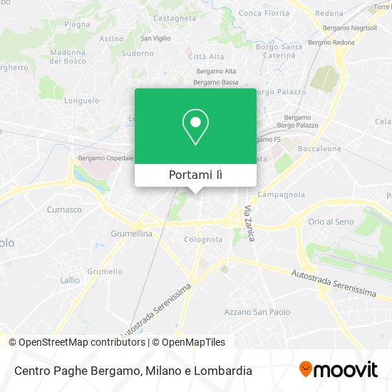 Mappa Centro Paghe Bergamo