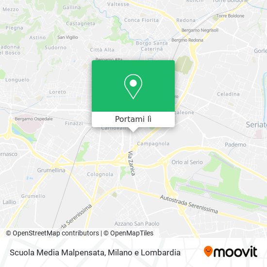 Mappa Scuola Media Malpensata