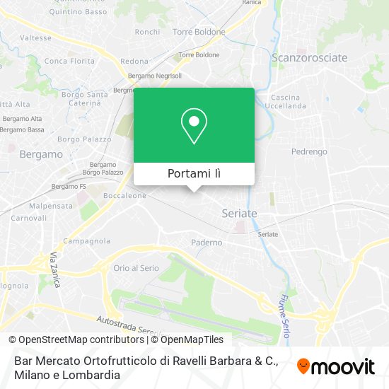 Mappa Bar Mercato Ortofrutticolo di Ravelli Barbara & C.