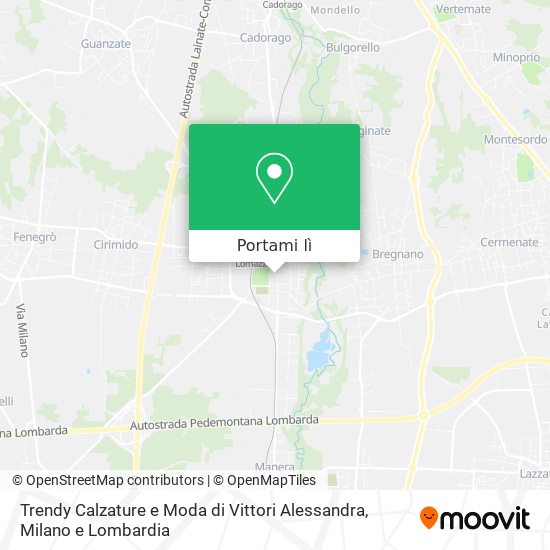 Mappa Trendy Calzature e Moda di Vittori Alessandra