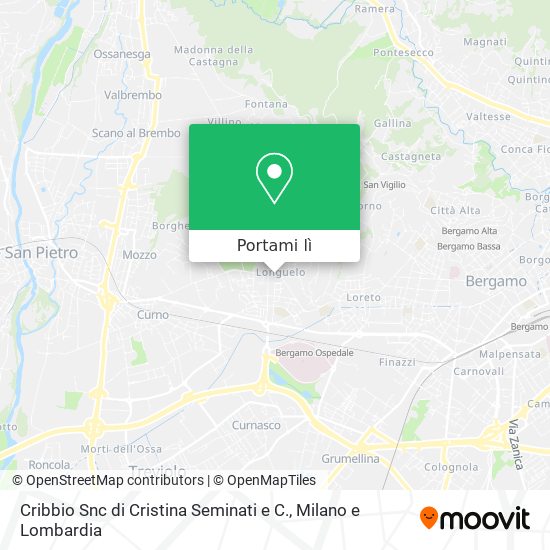 Mappa Cribbio Snc di Cristina Seminati e C.
