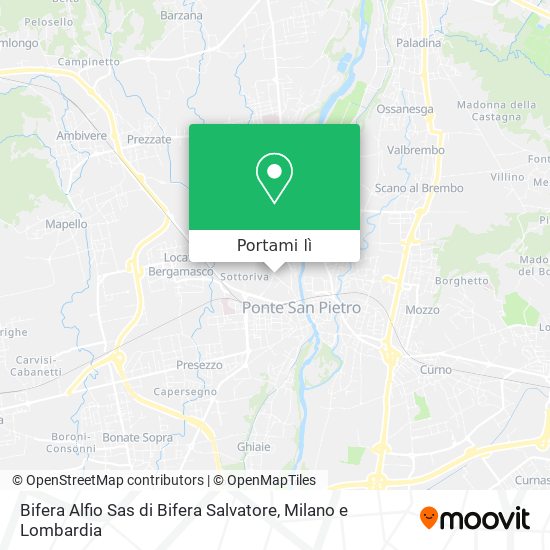 Mappa Bifera Alfio Sas di Bifera Salvatore