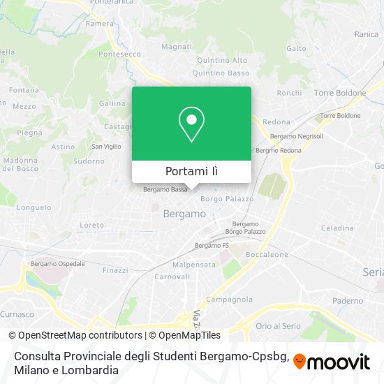 Mappa Consulta Provinciale degli Studenti Bergamo-Cpsbg