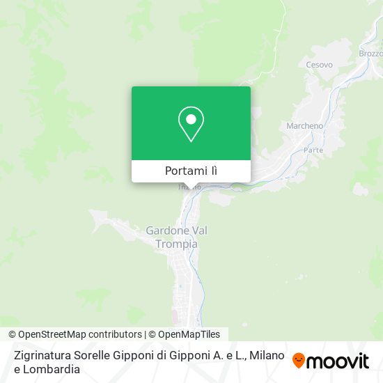 Mappa Zigrinatura Sorelle Gipponi di Gipponi A. e L.