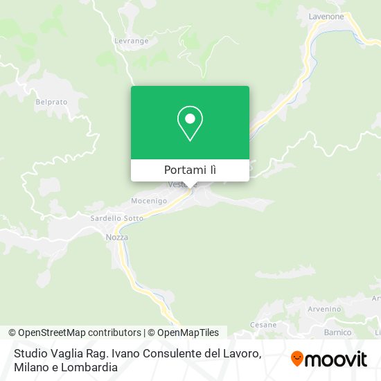Mappa Studio Vaglia Rag. Ivano Consulente del Lavoro