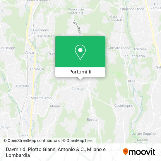 Mappa Davmir di Piotto Gianni Antonio & C.