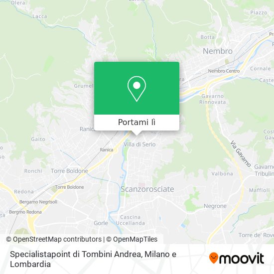 Mappa Specialistapoint di Tombini Andrea