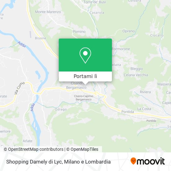 Mappa Shopping Damely di Lyc