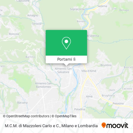 Mappa M.C.M. di Mazzoleni Carlo e C.