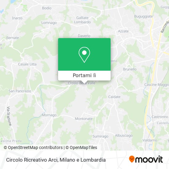 Mappa Circolo Ricreativo Arci