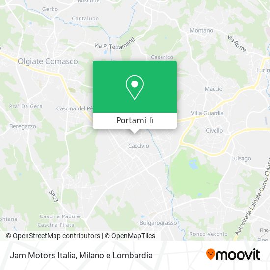 Mappa Jam Motors Italia