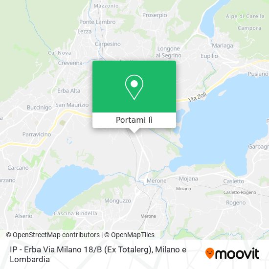 Mappa IP - Erba Via Milano 18 / B (Ex Totalerg)