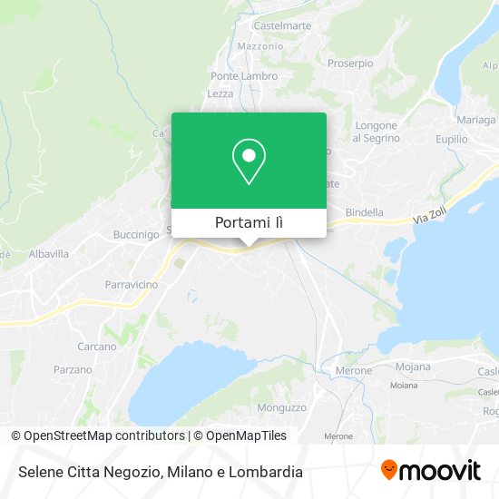 Mappa Selene Citta Negozio