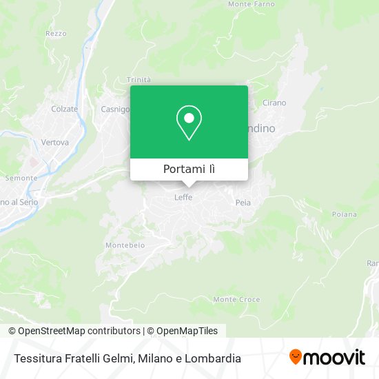 Mappa Tessitura Fratelli Gelmi