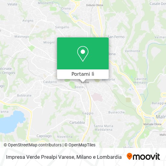 Mappa Impresa Verde Prealpi Varese