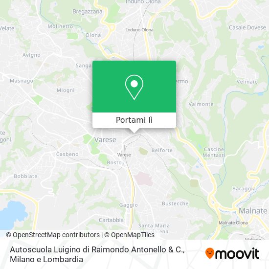 Mappa Autoscuola Luigino di Raimondo Antonello & C.