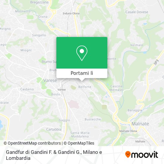 Mappa Gandfur di Gandini F. & Gandini G.
