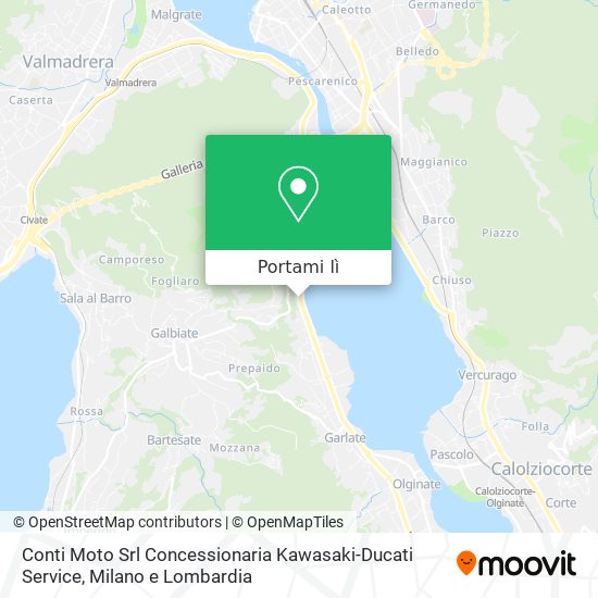 Mappa Conti Moto Srl Concessionaria Kawasaki-Ducati Service