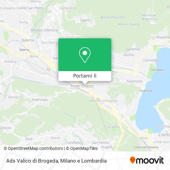 Mappa Ads Valico di Brogeda
