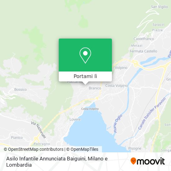 Mappa Asilo Infantile Annunciata Baiguini