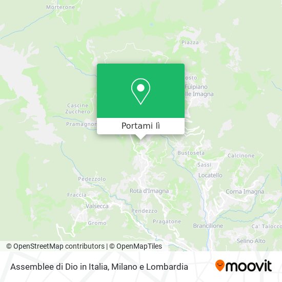 Mappa Assemblee di Dio in Italia