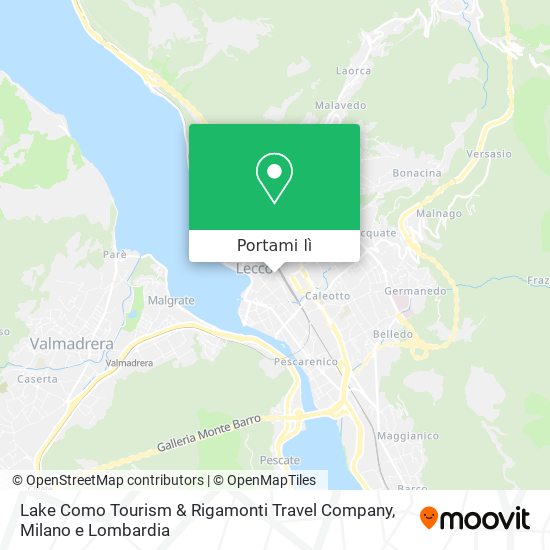 Mappa Lake Como Tourism & Rigamonti Travel Company