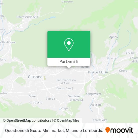 Mappa Questione di Gusto Minimarket