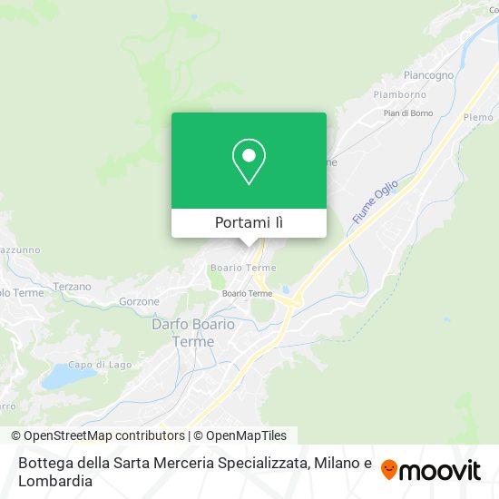 Mappa Bottega della Sarta Merceria Specializzata